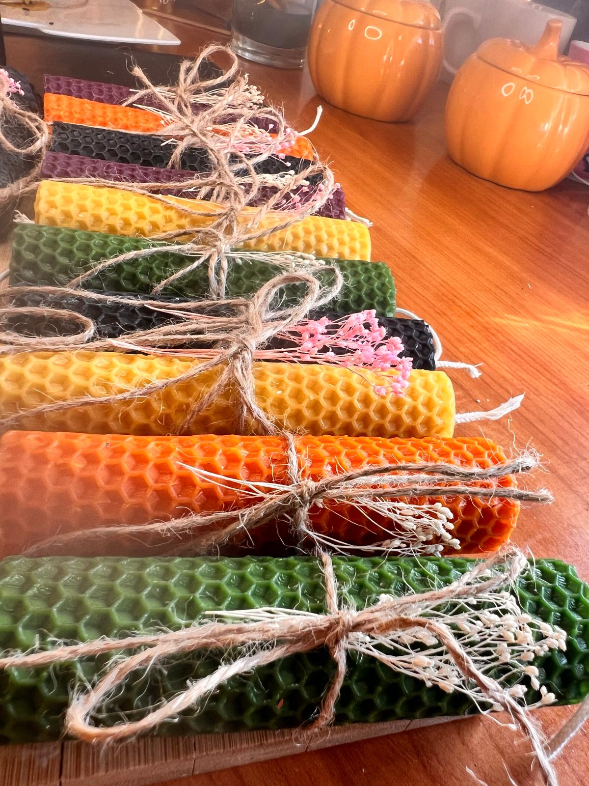 Świeca z wosku pszczelego - węzy pszczelej - obrazek 2